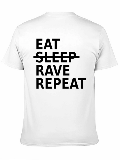 Camiseta Negra Eat Rave Repeat