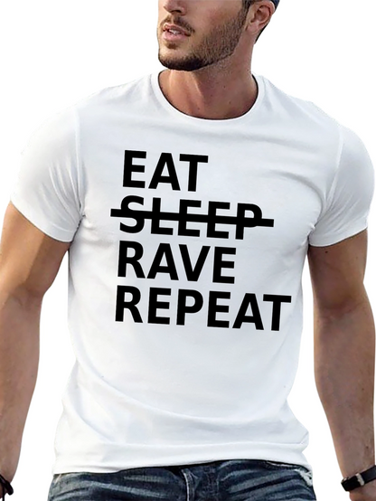 Camiseta Negra Eat Rave Repeat