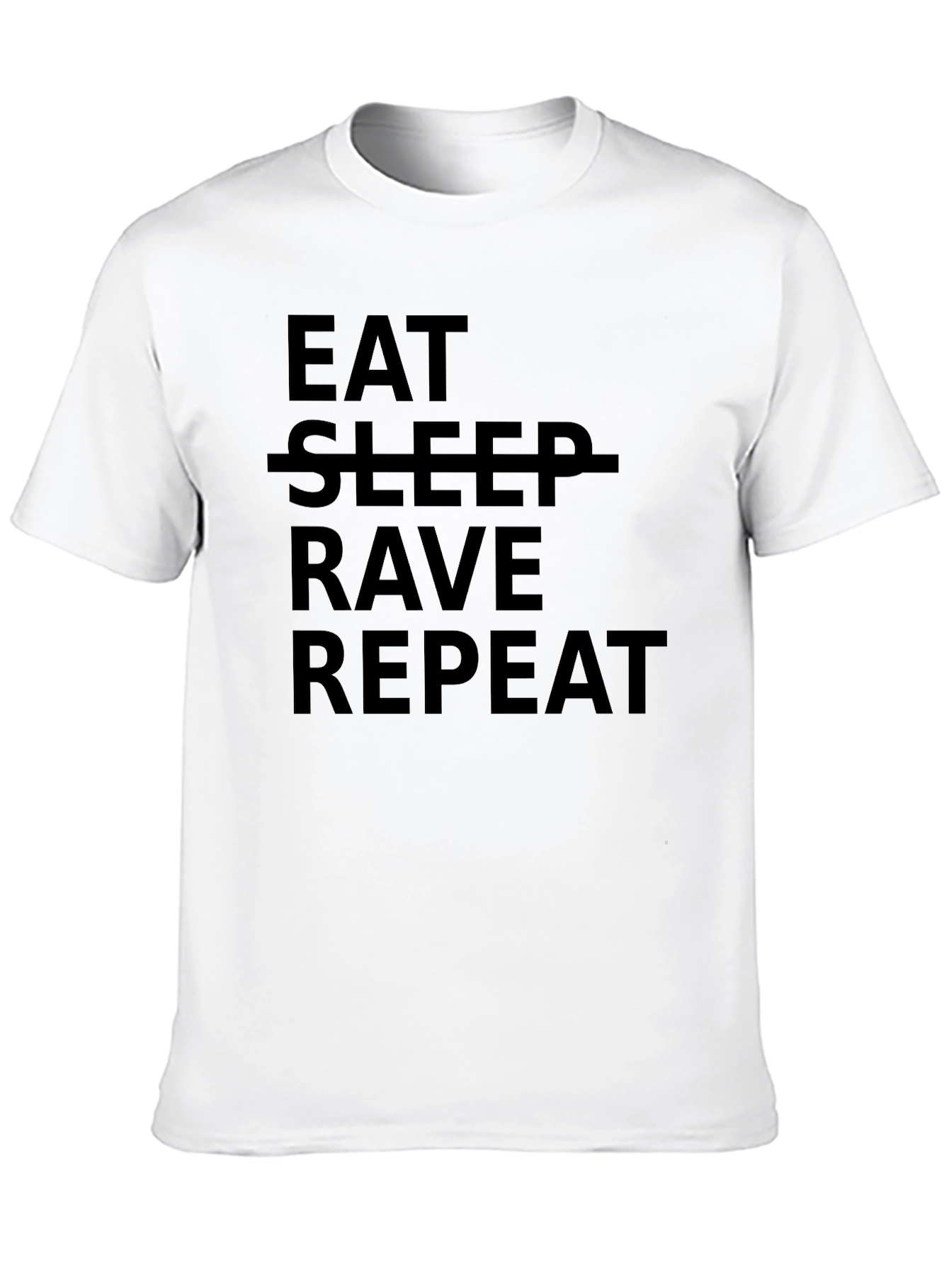 Camiseta Negra Eat Rave Repeat