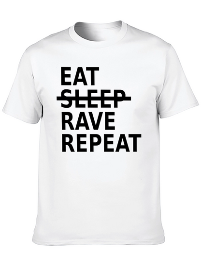 Camiseta Negra Eat Rave Repeat