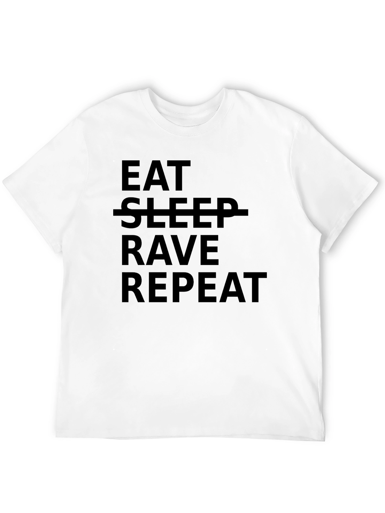 Camiseta Negra Eat Rave Repeat