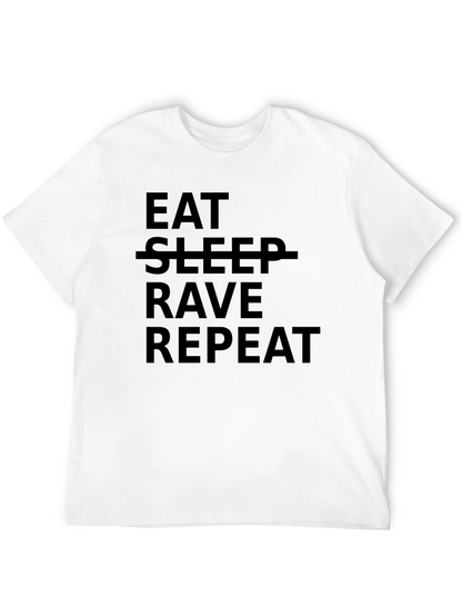 Camiseta Negra Eat Rave Repeat