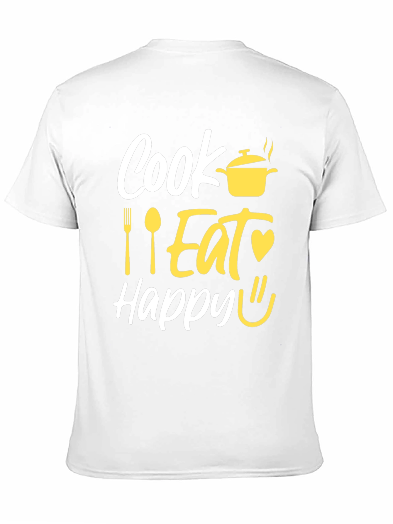 Camiseta Negra con Diseño Culinario Divertido