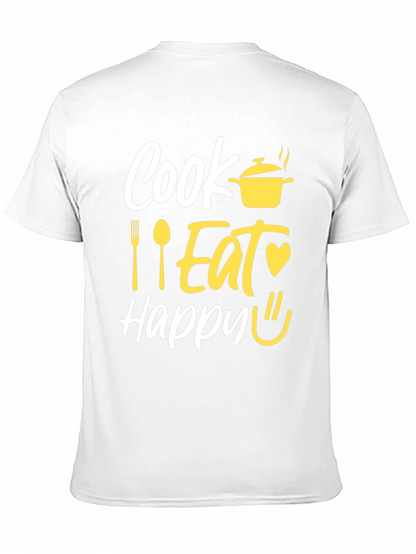 Camiseta Negra con Diseño Culinario Divertido