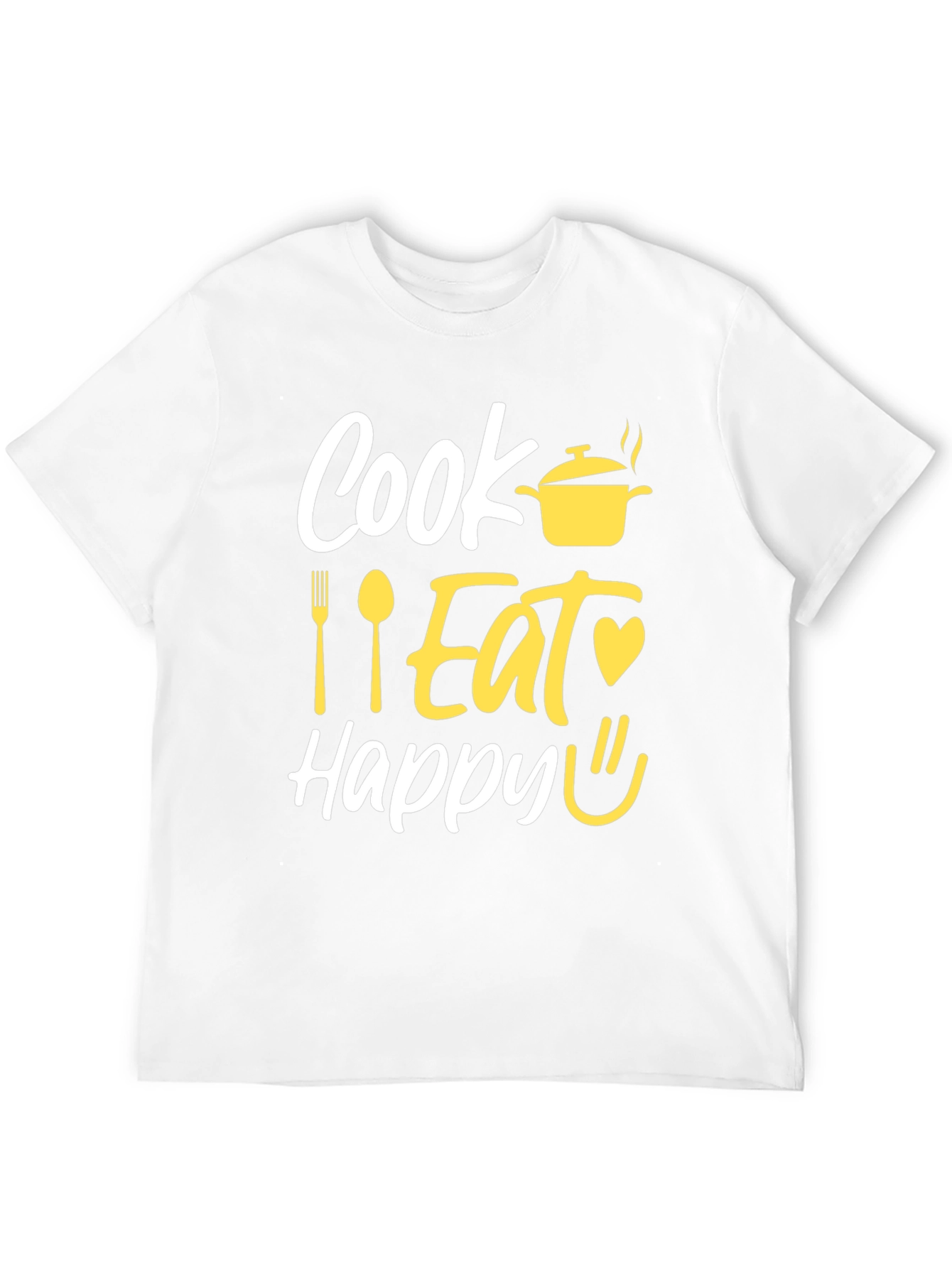 Camiseta Negra con Diseño Culinario Divertido