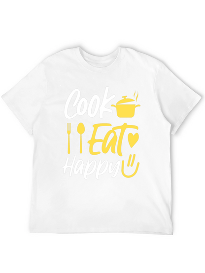 Camiseta Negra con Diseño Culinario Divertido