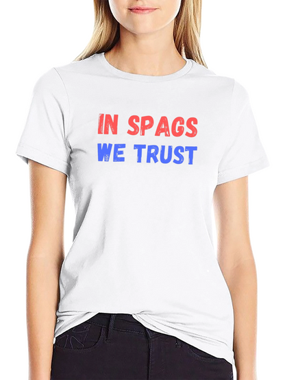 Camiseta Negra In Spags We Trust