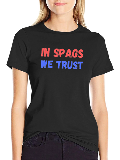 Camiseta Negra In Spags We Trust