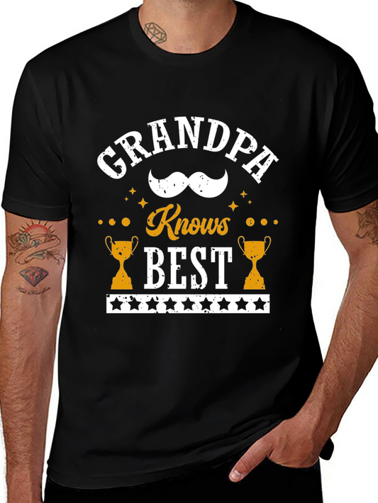 Camiseta Negra Grandpa Knows Best