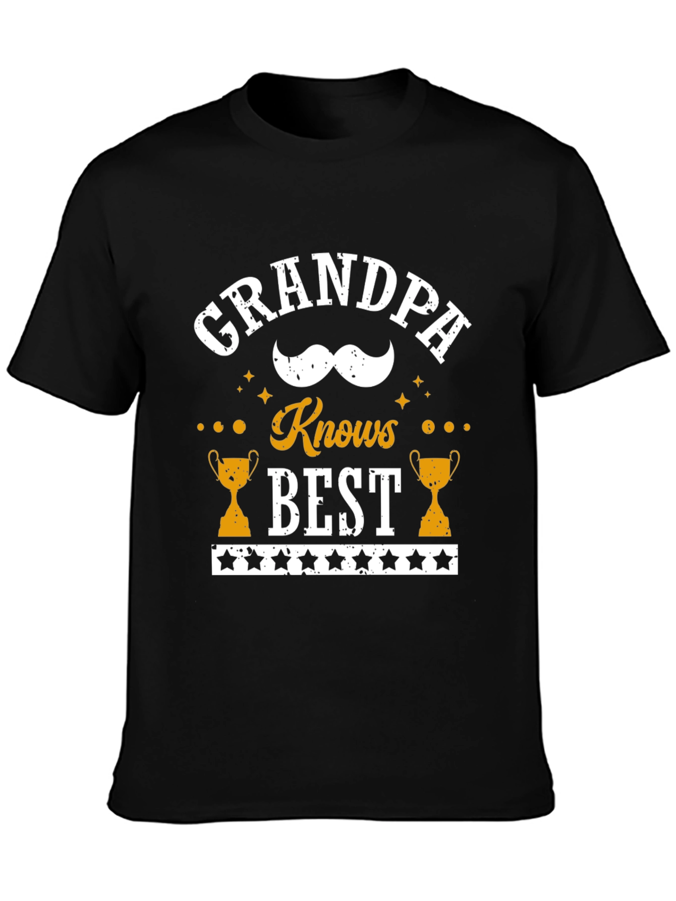 Camiseta Negra Grandpa Knows Best