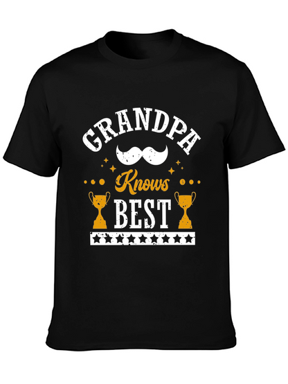 Camiseta Negra Grandpa Knows Best