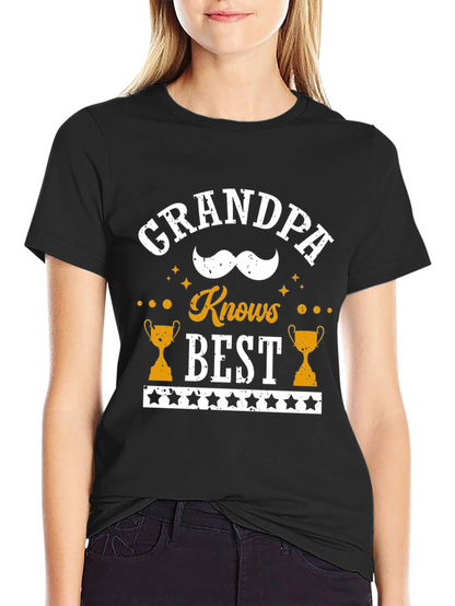 Camiseta Negra Grandpa Knows Best