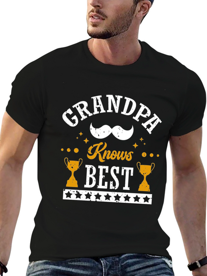 Camiseta Negra Grandpa Knows Best