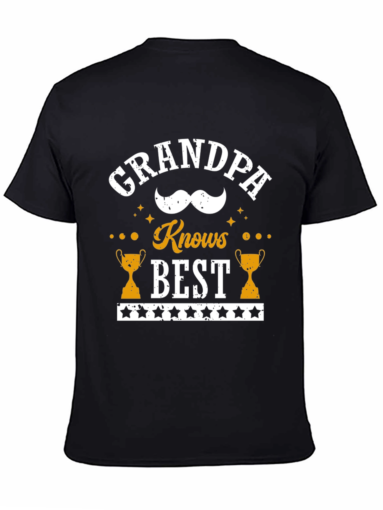 Camiseta Negra Grandpa Knows Best
