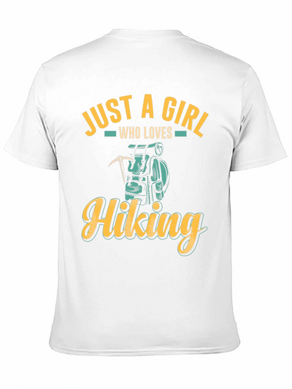 Camiseta Negra Just a Girl Who Loves Hiking