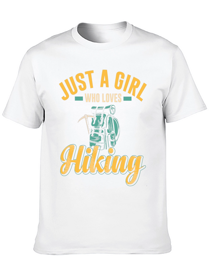 Camiseta Negra Just a Girl Who Loves Hiking