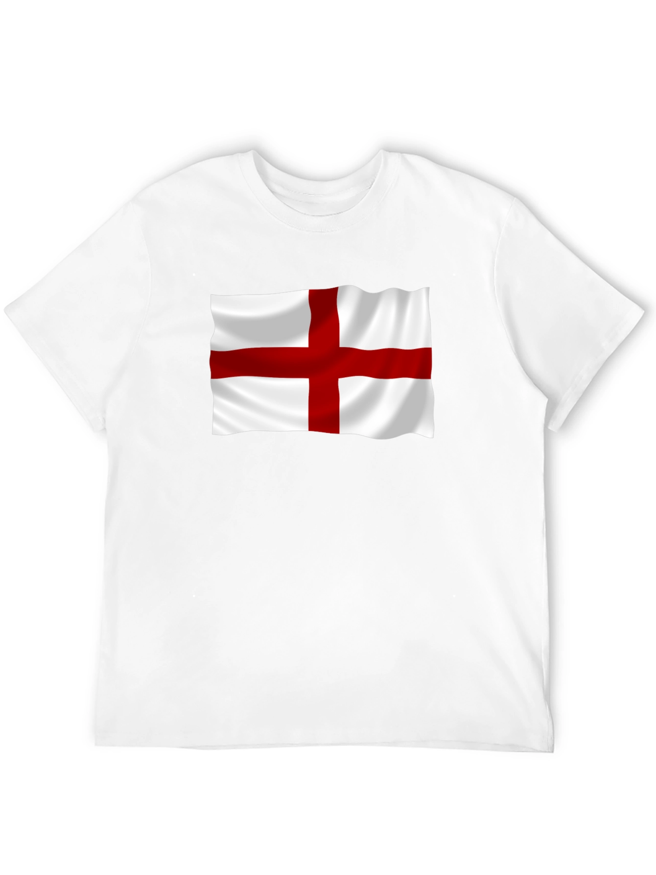 Camiseta Negra con Bandera de Inglaterra