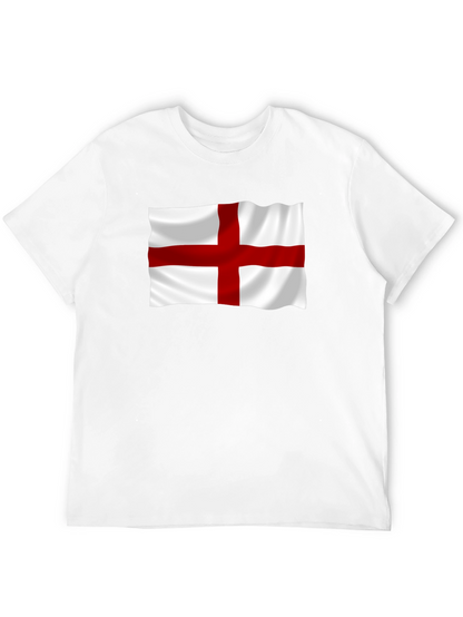 Camiseta Negra con Bandera de Inglaterra