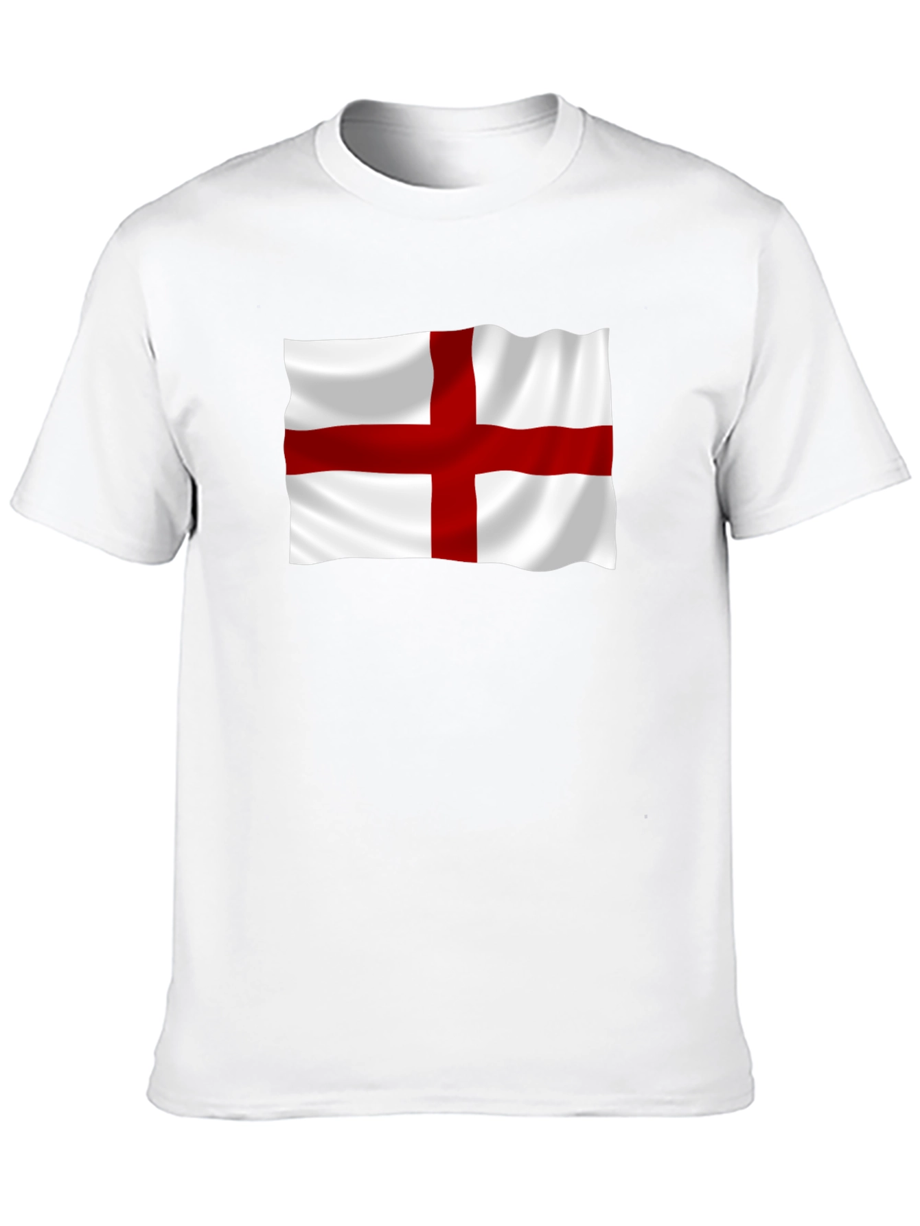 Camiseta Negra con Bandera de Inglaterra