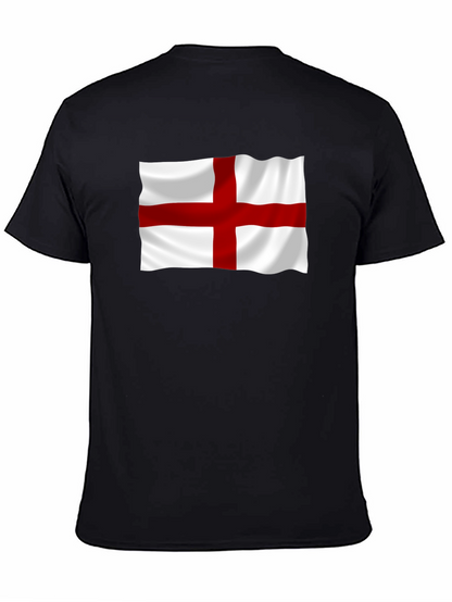 Camiseta Negra con Bandera de Inglaterra