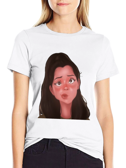 Camiseta Negra con Diseño de Dibujo Animado