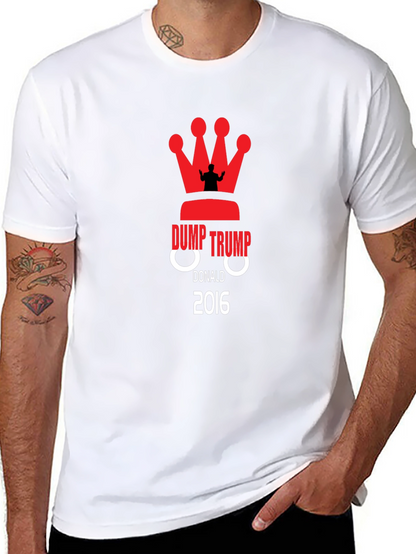 Camiseta Negra Dump Trump 2016 Anti-Trump