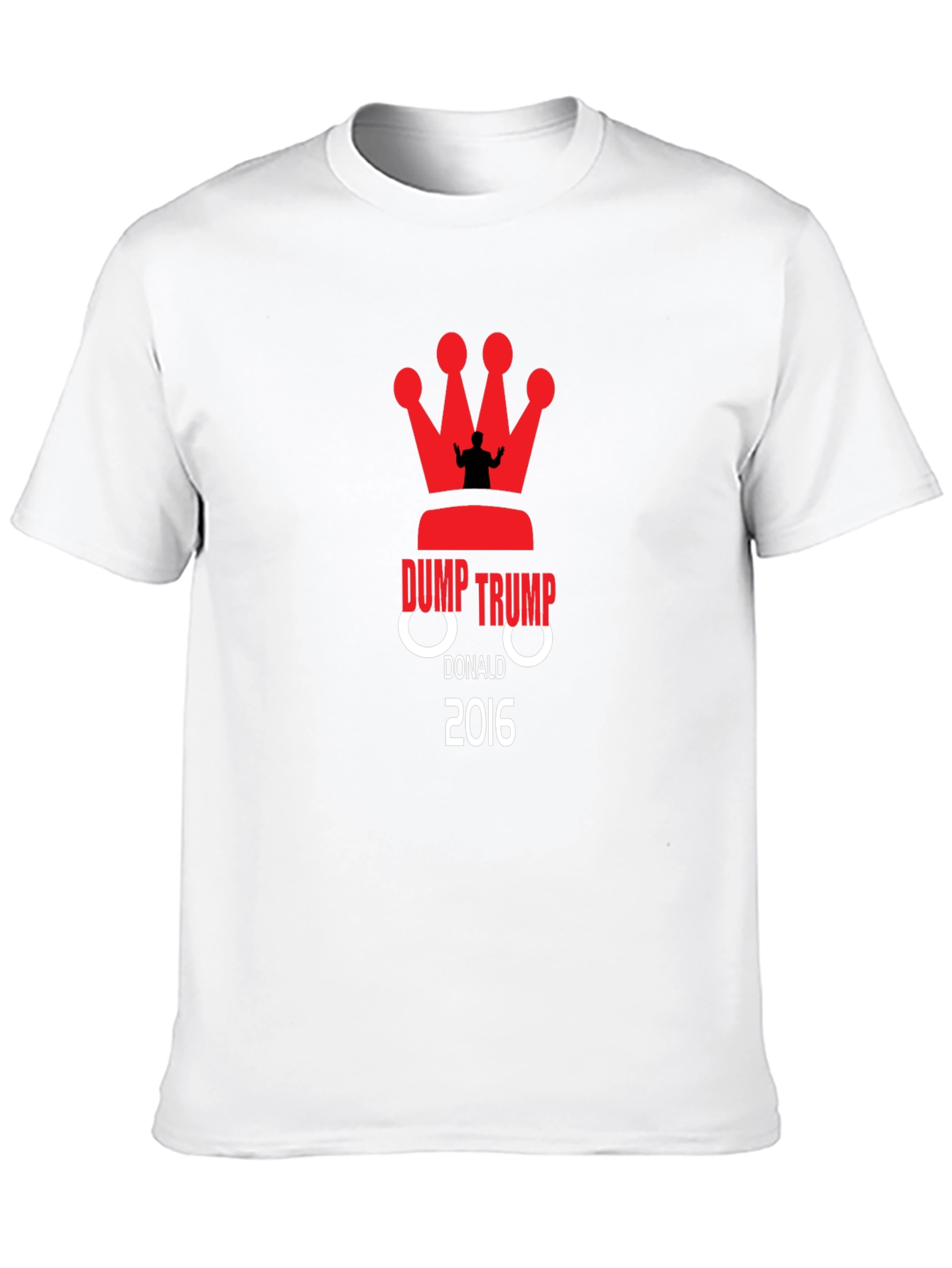Camiseta Negra Dump Trump 2016 Anti-Trump