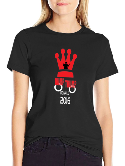 Camiseta Negra Dump Trump 2016 Anti-Trump
