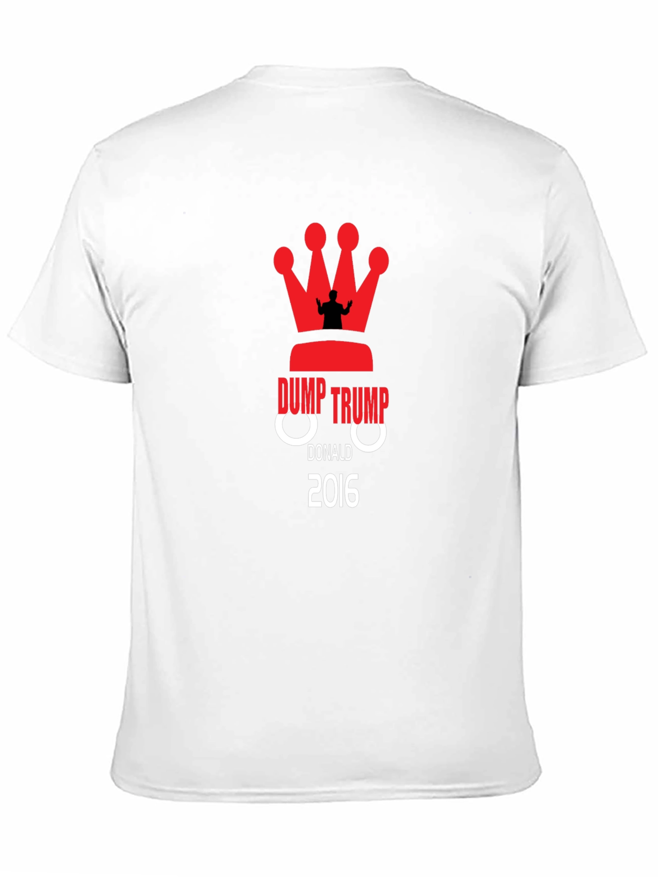 Camiseta Negra Dump Trump 2016 Anti-Trump