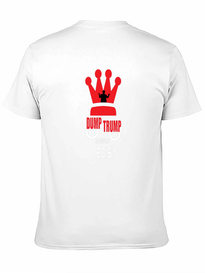 Camiseta Negra Dump Trump 2016 Anti-Trump