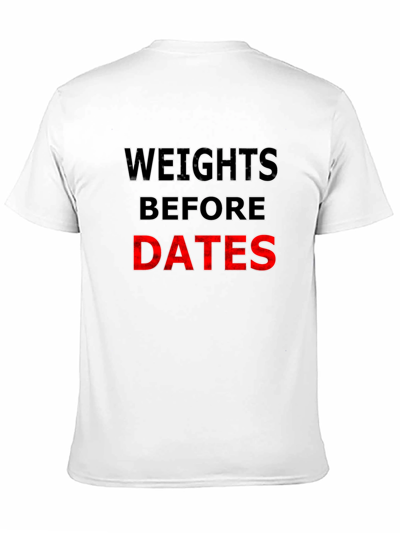 Camiseta Negra: Pesas Antes Que Citas