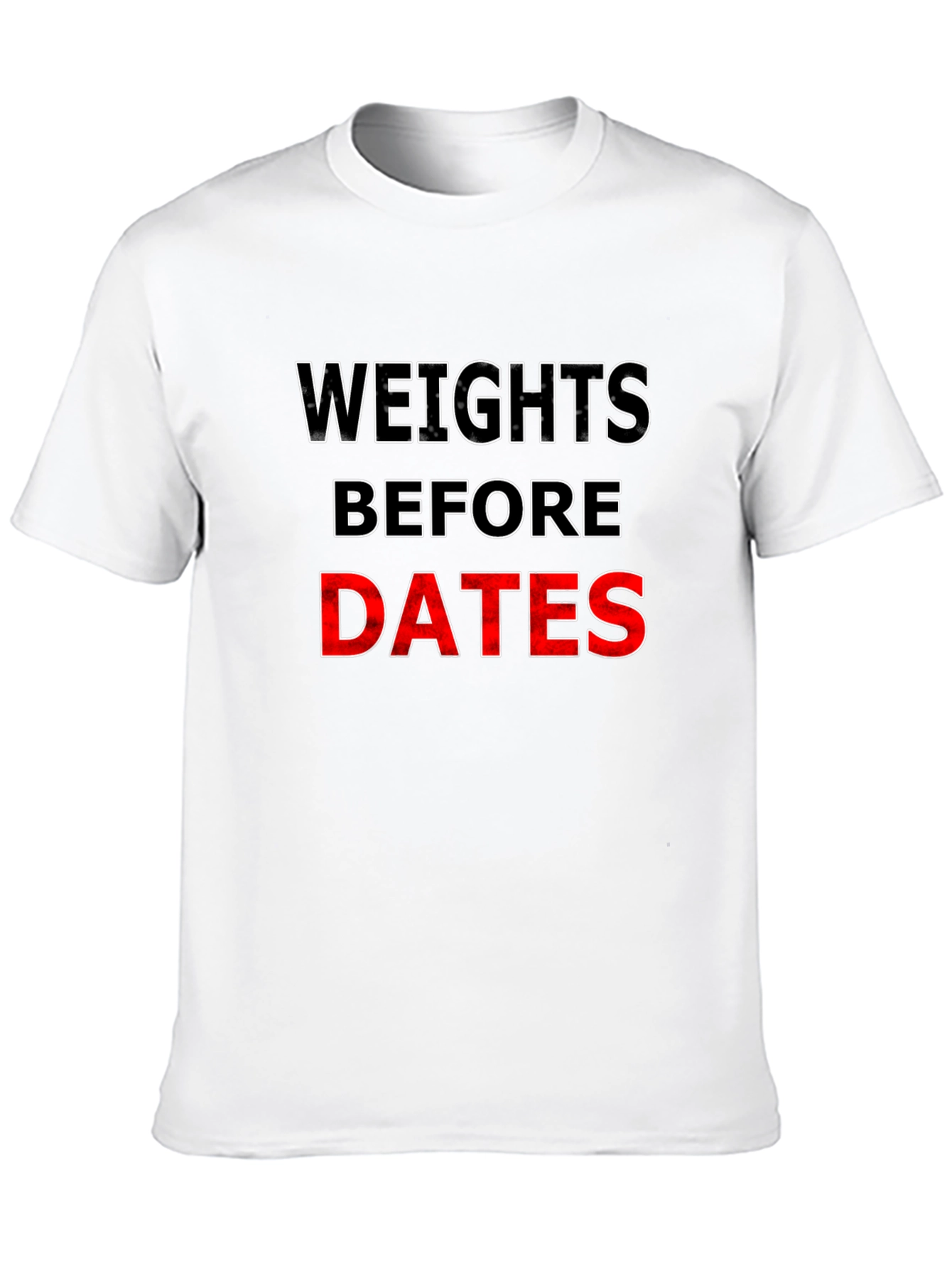 Camiseta Negra: Pesas Antes Que Citas
