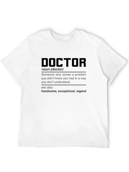 Camiseta Negra Definición Doctor - Regalo Médico