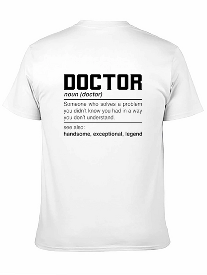 Camiseta Negra Definición Doctor - Regalo Médico