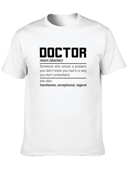 Camiseta Negra Definición Doctor - Regalo Médico
