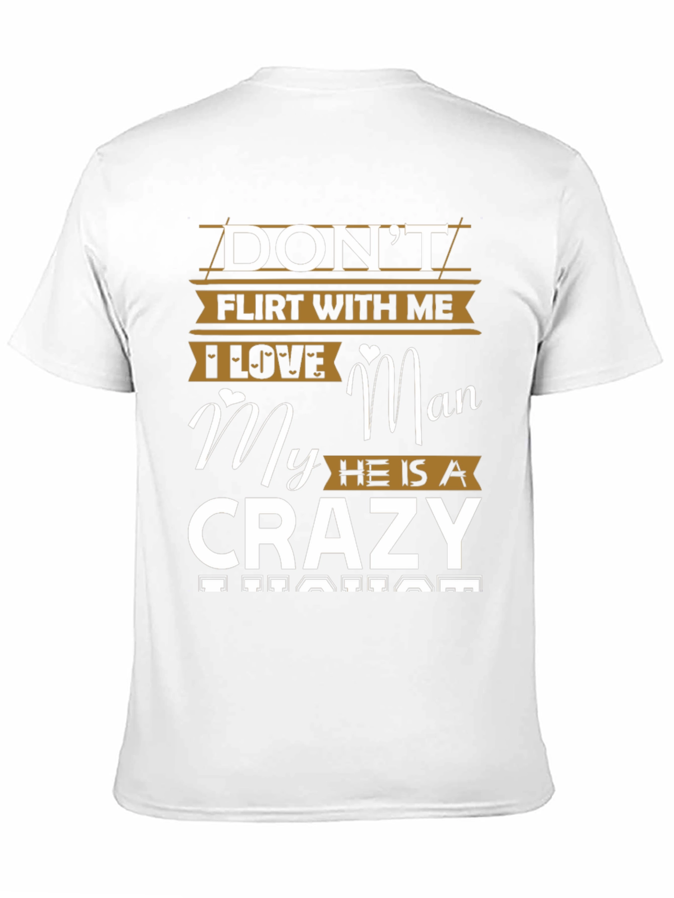 Camiseta Negra con Diseño Dont Flirt With Me