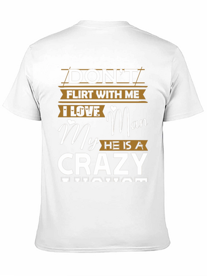 Camiseta Negra con Diseño Dont Flirt With Me