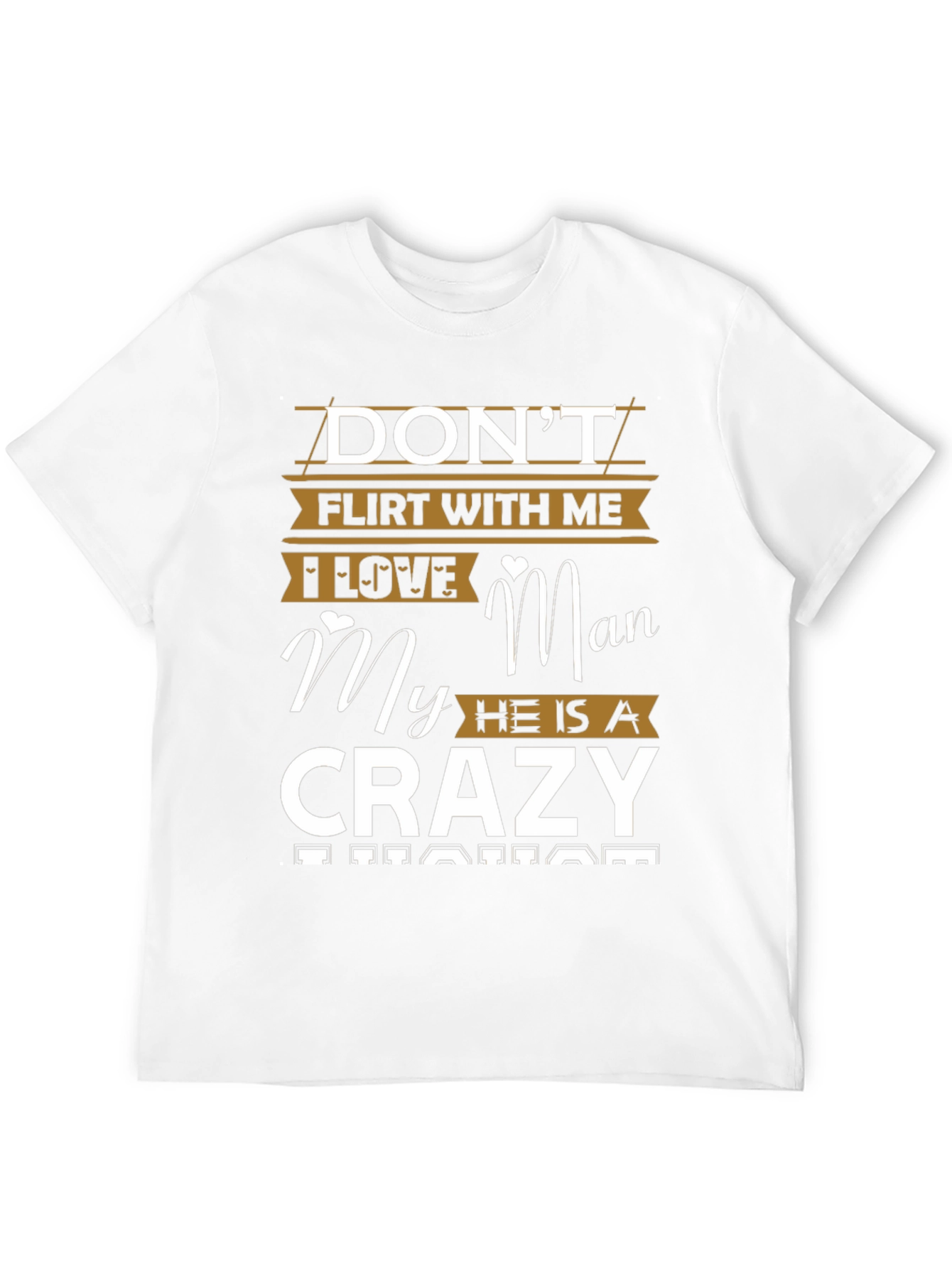 Camiseta Negra con Diseño Dont Flirt With Me