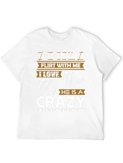 Camiseta Negra con Diseño Dont Flirt With Me