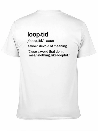 Camiseta Negra Loop-tid - Definición Humorística