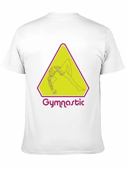 Camiseta Negra con Diseño de Gimnasta