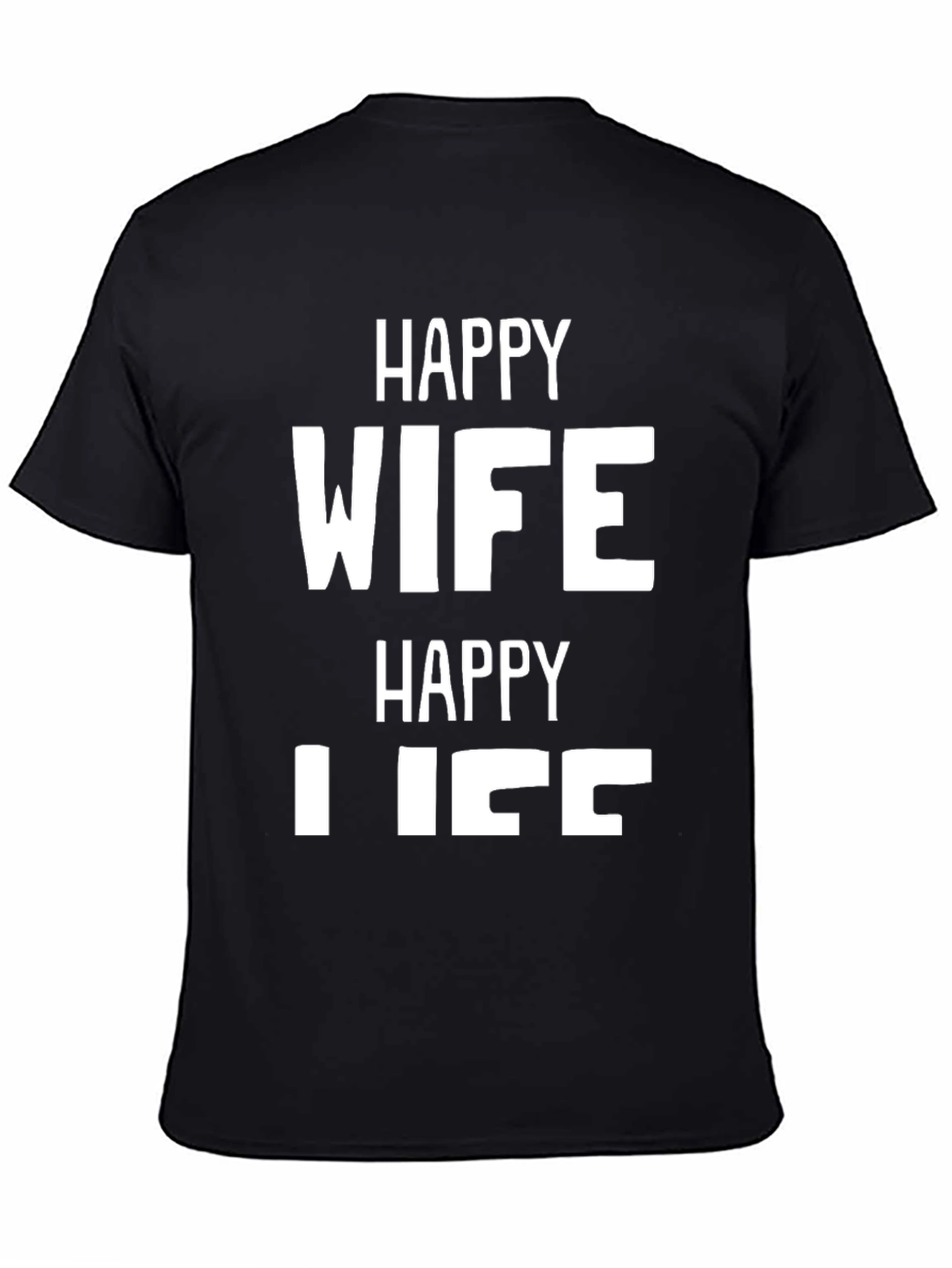 Camiseta Hombre: Esposa Feliz Vida Feliz