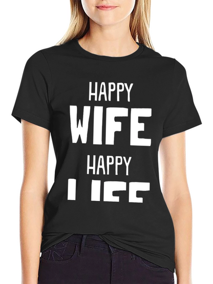Camiseta Hombre: Esposa Feliz Vida Feliz