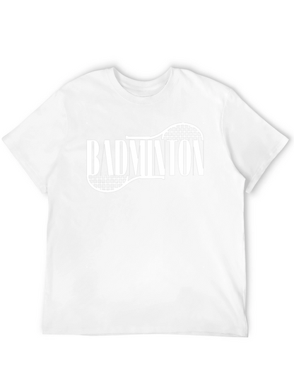 Camiseta Negra Badminton Raqueta Deportiva