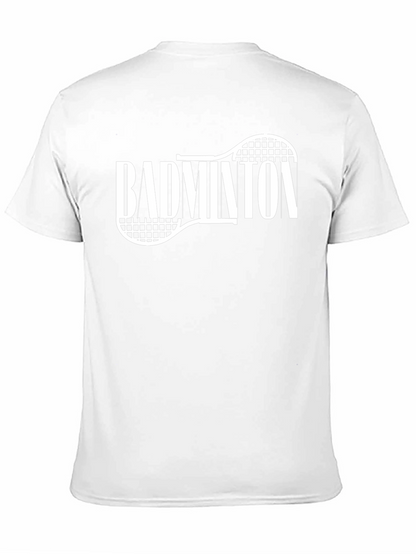 Camiseta Negra Badminton Raqueta Deportiva