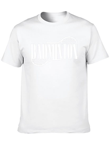 Camiseta Negra Badminton Raqueta Deportiva