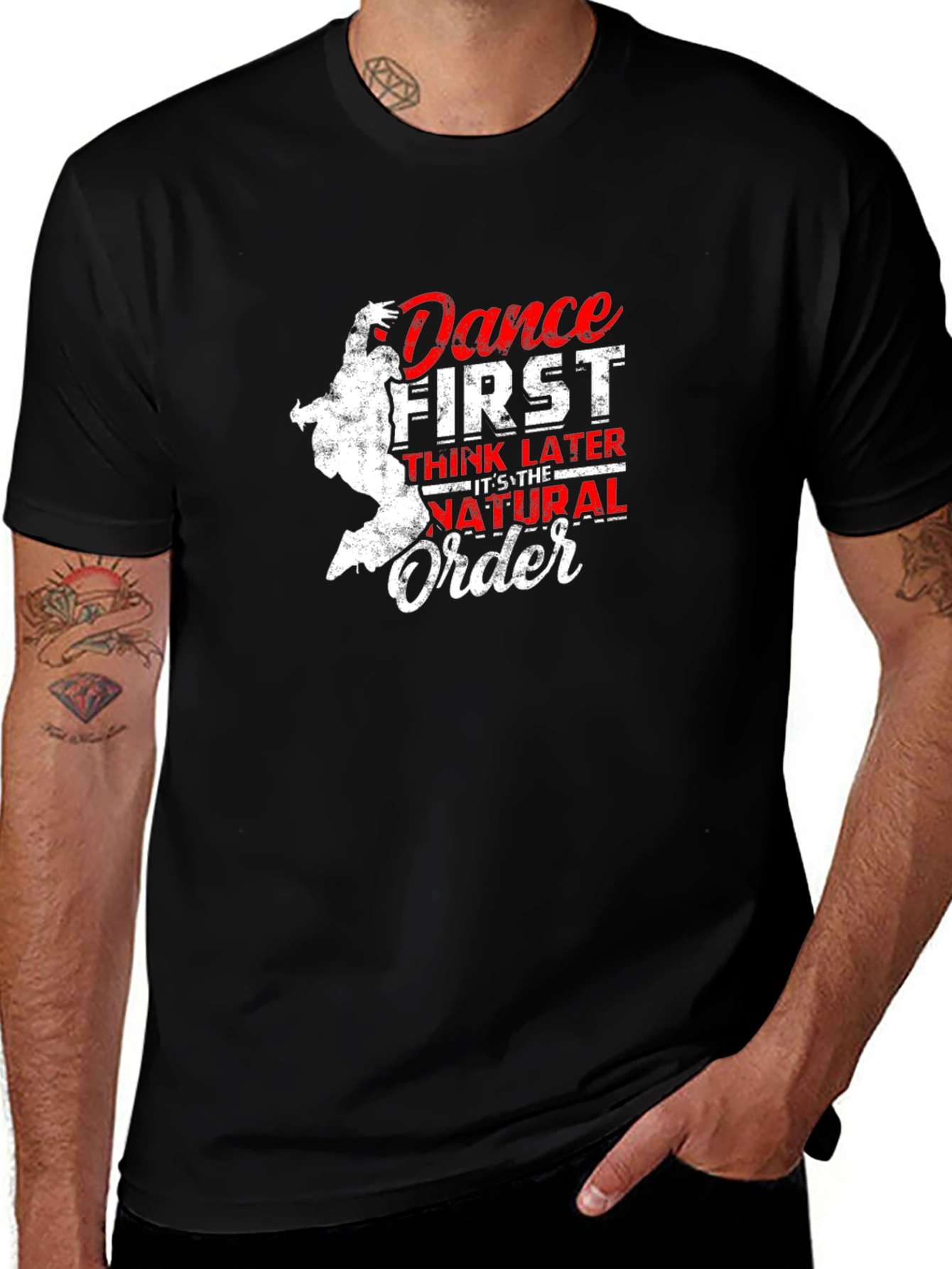 Camiseta Negra Dance First