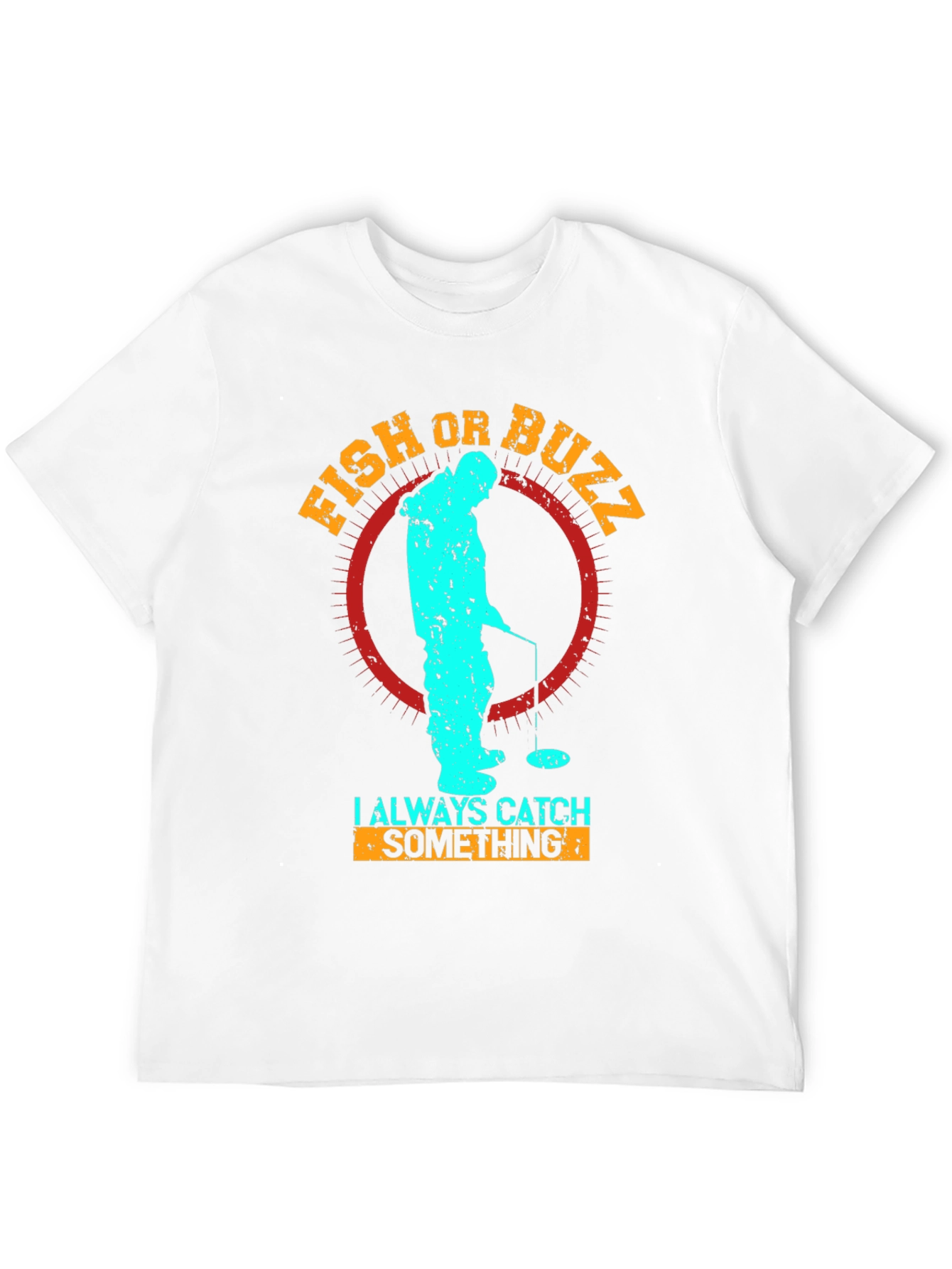 Camiseta Negra con Diseño de Pesca en Hielo