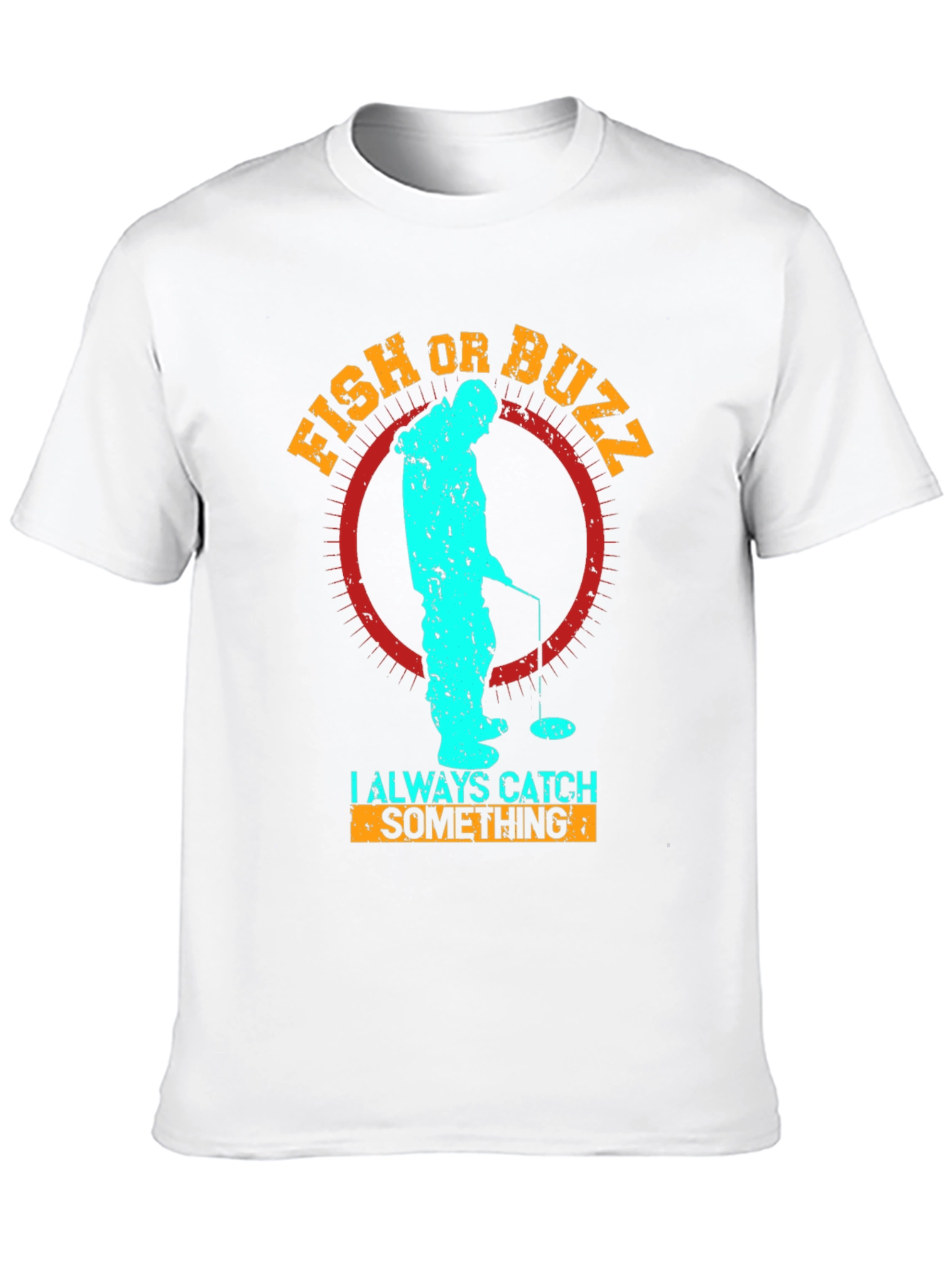 Camiseta Negra con Diseño de Pesca en Hielo