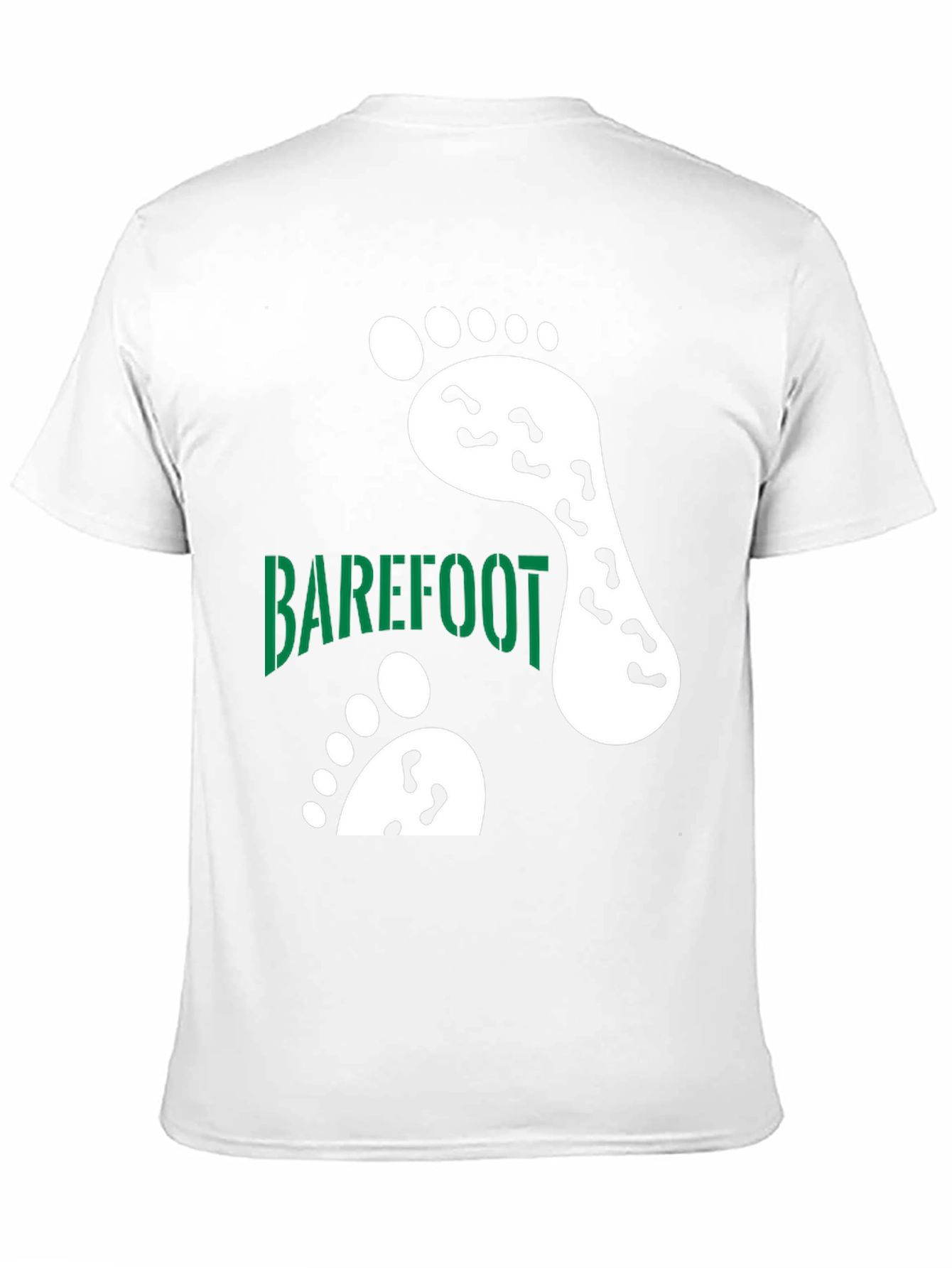 Camiseta Negra Barefoot Estampada
